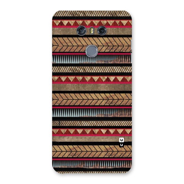 Red Indie Pattern Back Case for LG G6