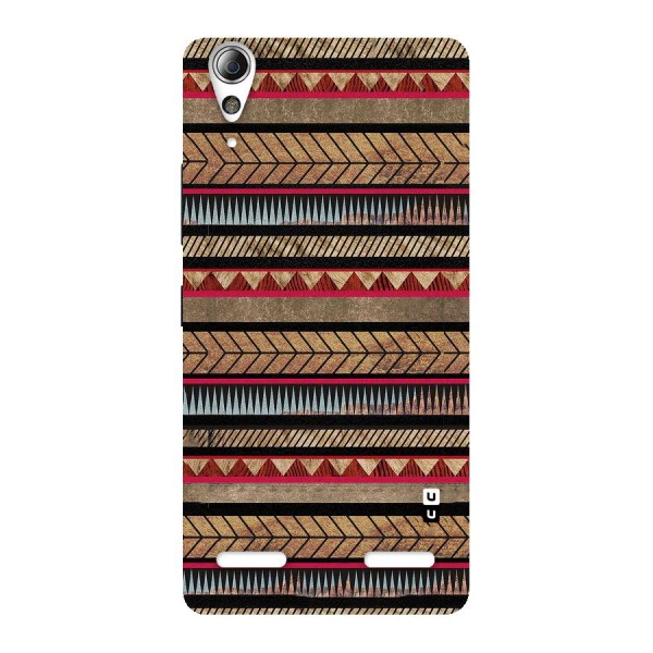 Red Indie Pattern Back Case for Lenovo A6000 Plus