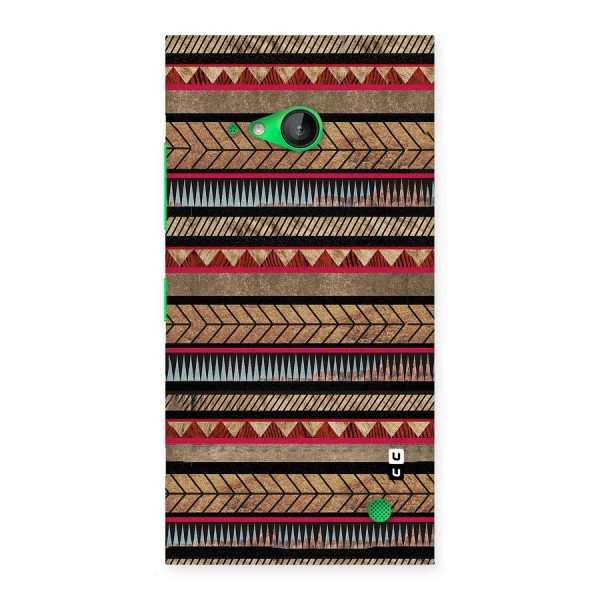 Red Indie Pattern Back Case for Lumia 730