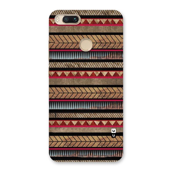 Red Indie Pattern Back Case for Mi A1