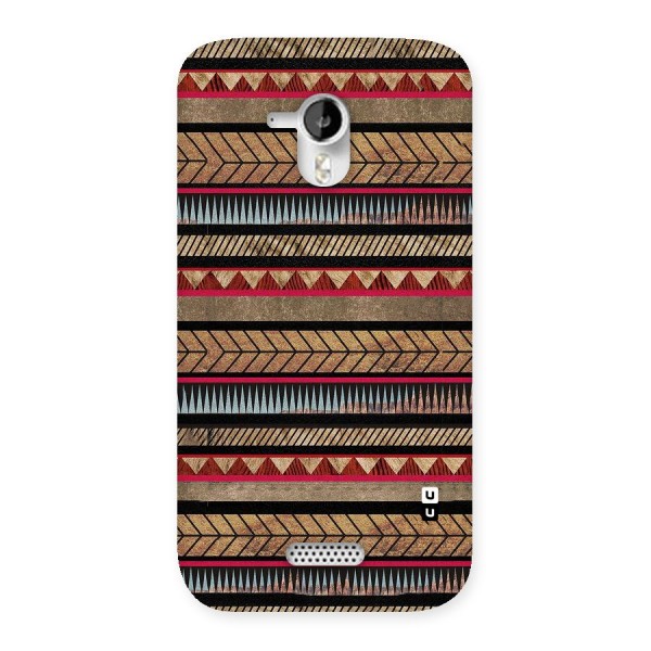 Red Indie Pattern Back Case for Micromax Canvas HD A116