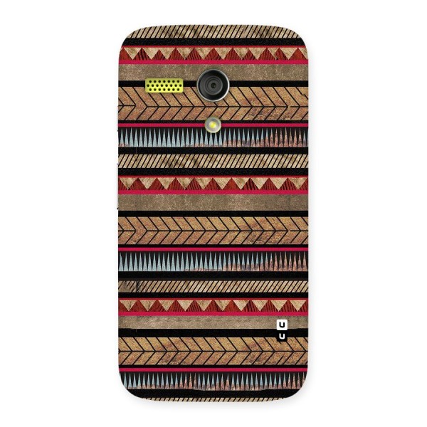 Red Indie Pattern Back Case for Moto G