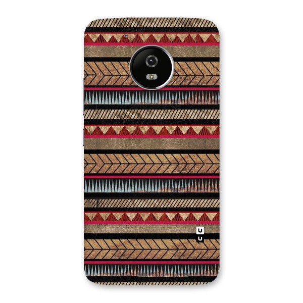 Red Indie Pattern Back Case for Moto G5