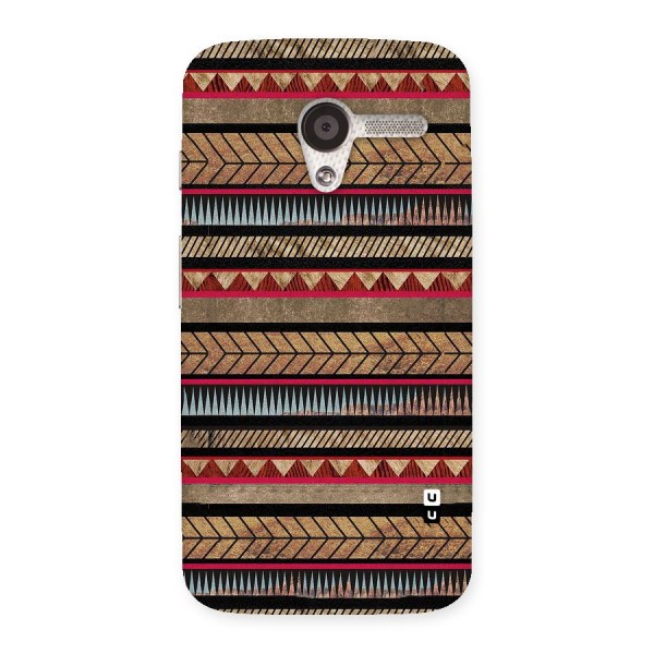 Red Indie Pattern Back Case for Moto X