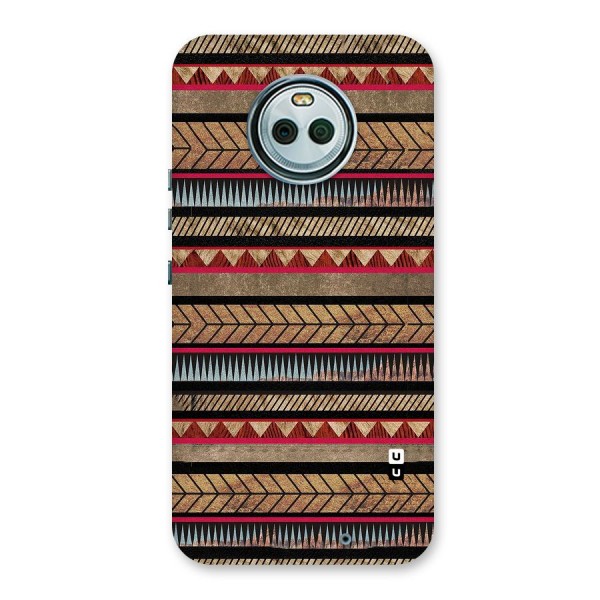 Red Indie Pattern Back Case for Moto X4