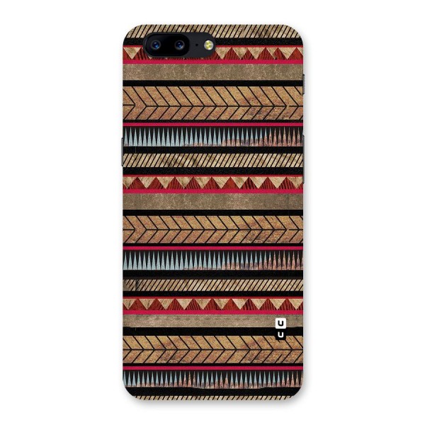 Red Indie Pattern Back Case for OnePlus 5