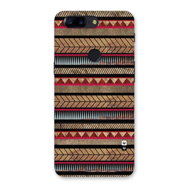 Red Indie Pattern Back Case for OnePlus 5T