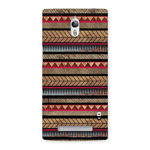 Red Indie Pattern Back Case for Oppo Find 7