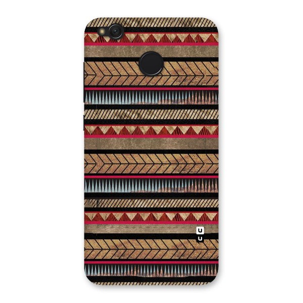 Red Indie Pattern Back Case for Redmi 4