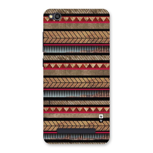 Red Indie Pattern Back Case for Redmi 4A