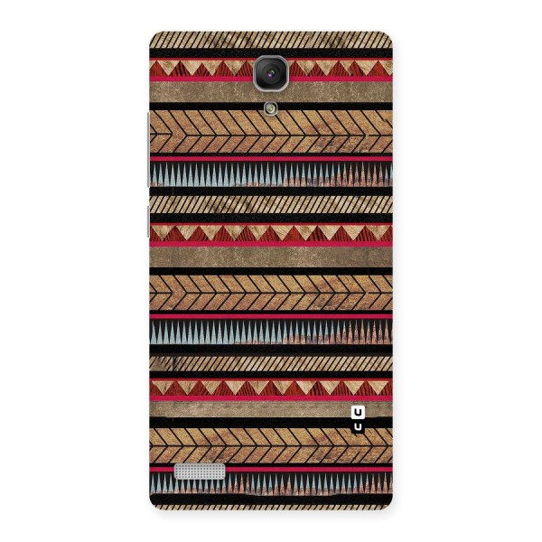Red Indie Pattern Back Case for Redmi Note