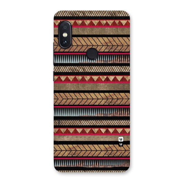 Red Indie Pattern Back Case for Redmi Note 5 Pro