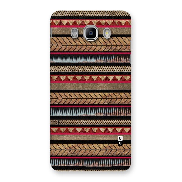 Red Indie Pattern Back Case for Samsung Galaxy J5 2016