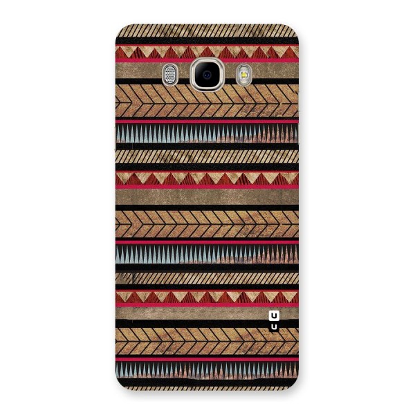 Red Indie Pattern Back Case for Samsung Galaxy J7 2016