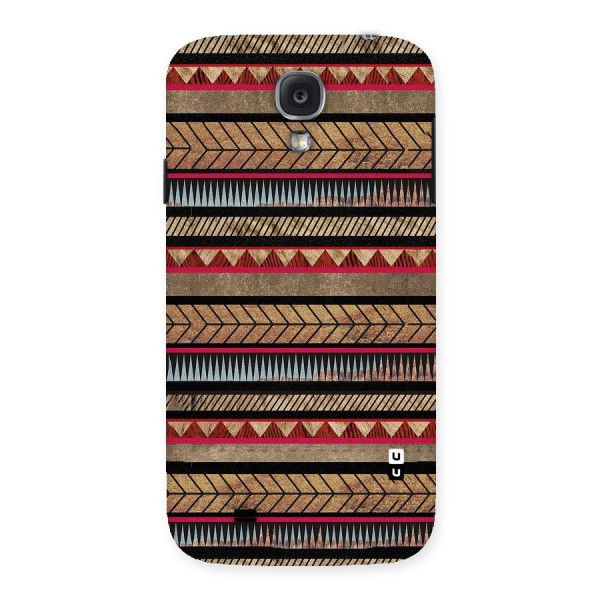 Red Indie Pattern Back Case for Samsung Galaxy S4