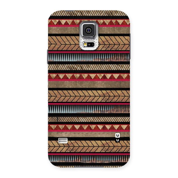 Red Indie Pattern Back Case for Samsung Galaxy S5