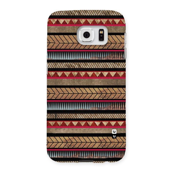 Red Indie Pattern Back Case for Samsung Galaxy S6