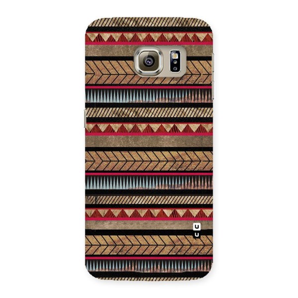 Red Indie Pattern Back Case for Samsung Galaxy S6 Edge
