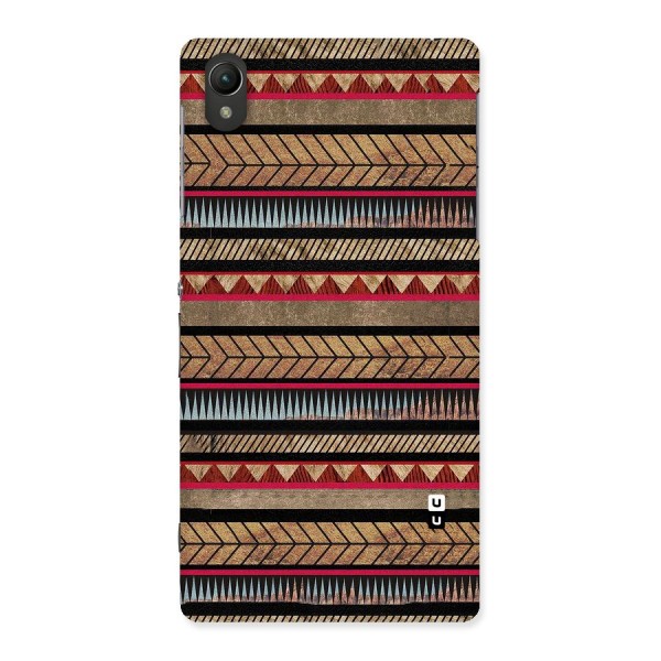 Red Indie Pattern Back Case for Sony Xperia Z2
