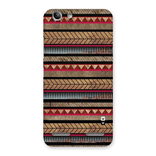 Red Indie Pattern Back Case for Vibe K5