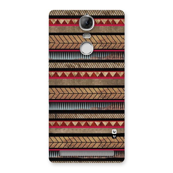 Red Indie Pattern Back Case for Vibe K5 Note