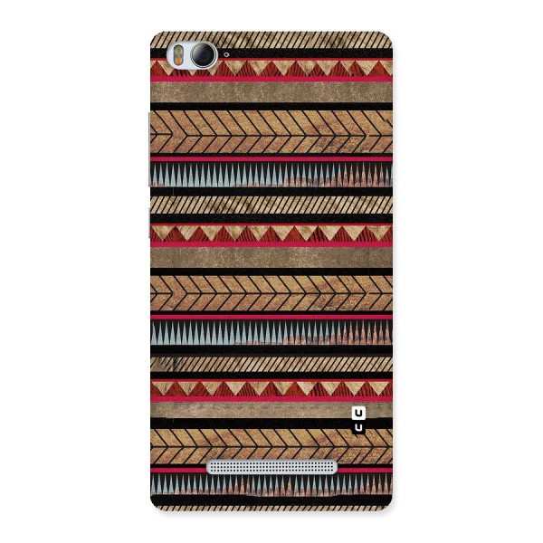 Red Indie Pattern Back Case for Xiaomi Mi4i
