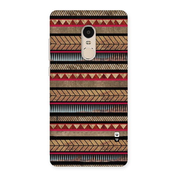 Red Indie Pattern Back Case for Xiaomi Redmi Note 4