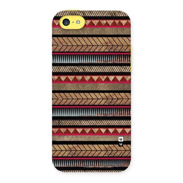 Red Indie Pattern Back Case for iPhone 5C