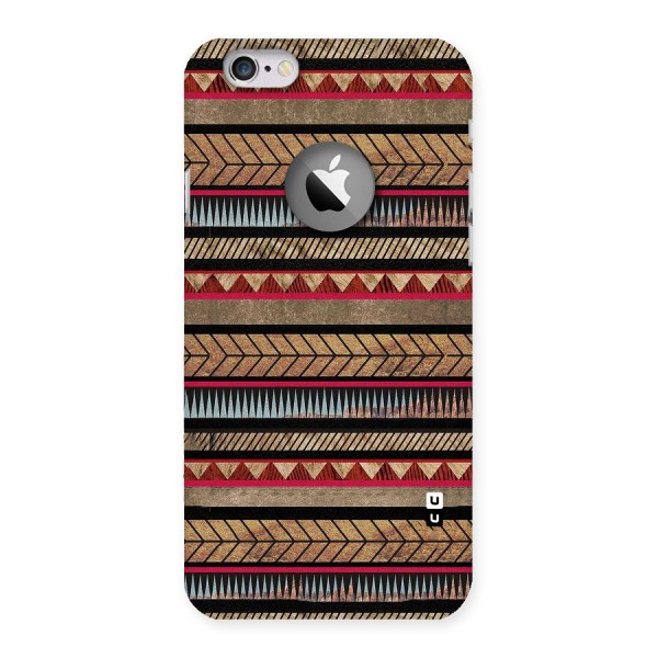 Red Indie Pattern Back Case for iPhone 6 Logo Cut