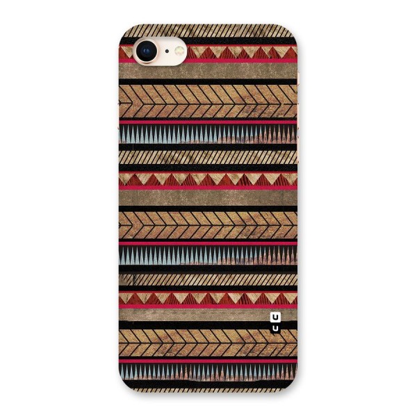 Red Indie Pattern Back Case for iPhone 8