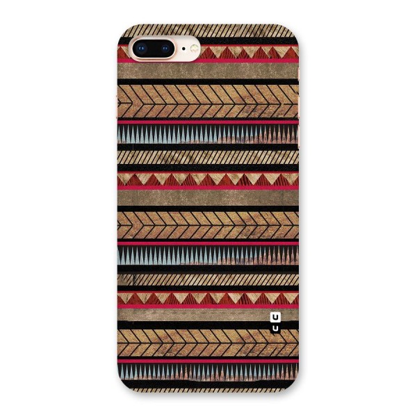 Red Indie Pattern Back Case for iPhone 8 Plus