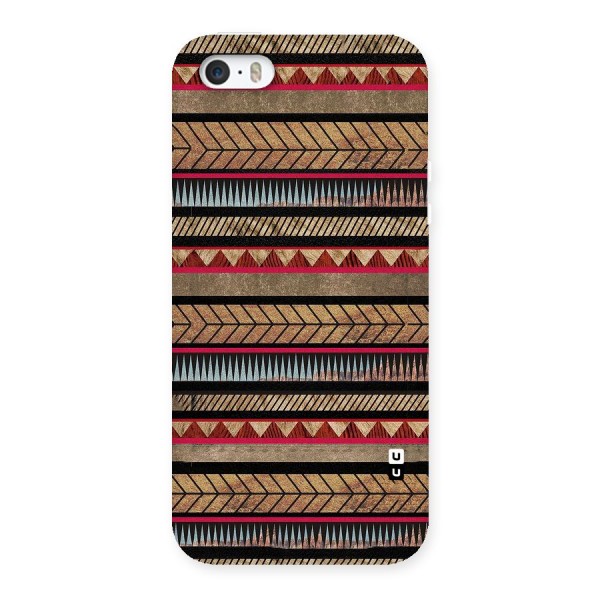 Red Indie Pattern Back Case for iPhone SE