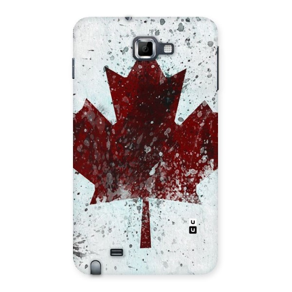 Red Maple Snow Back Case for Galaxy Note