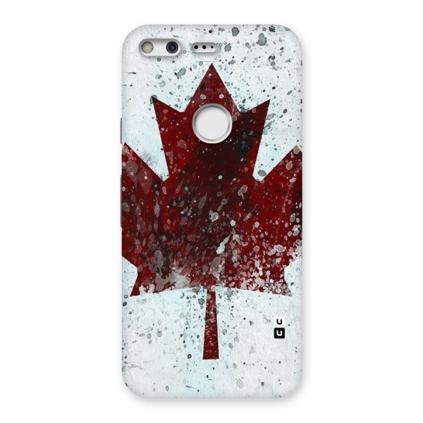 Red Maple Snow Back Case for Google Pixel