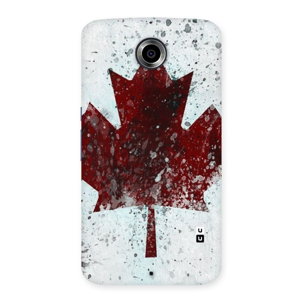Red Maple Snow Back Case for Nexsus 6