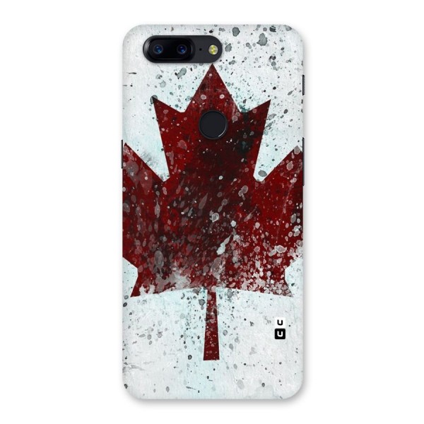 Red Maple Snow Back Case for OnePlus 5T
