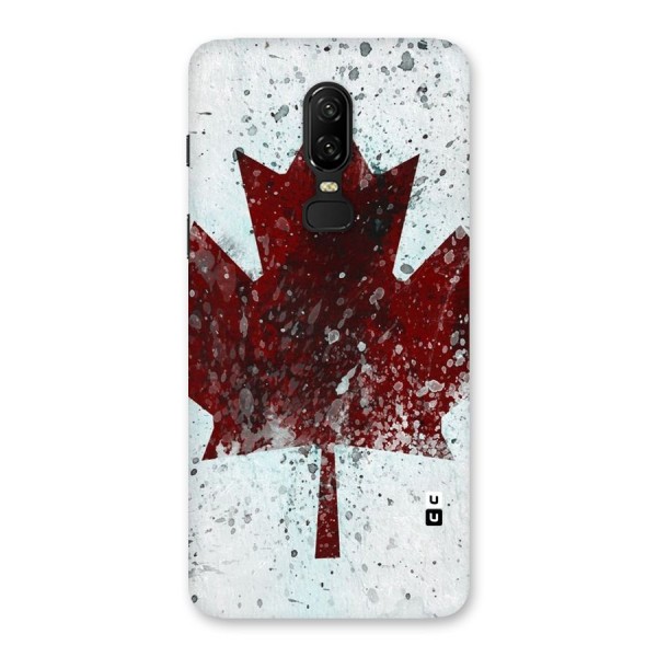 Red Maple Snow Back Case for OnePlus 6