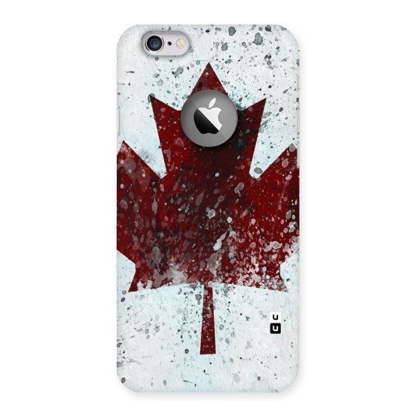 Red Maple Snow Back Case for iPhone 6 Logo Cut