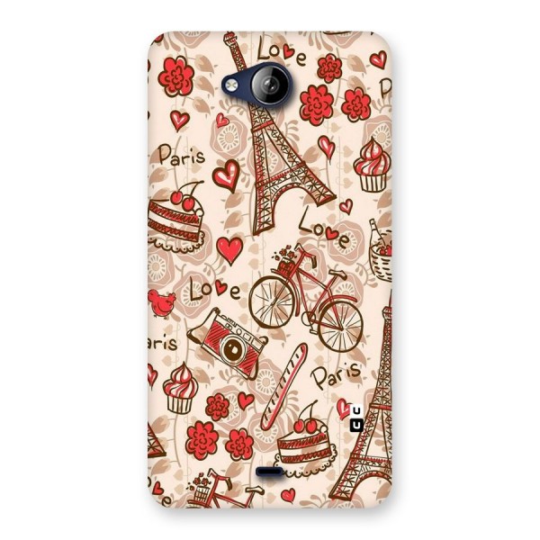 Red Peach City Back Case for Canvas Play Q355