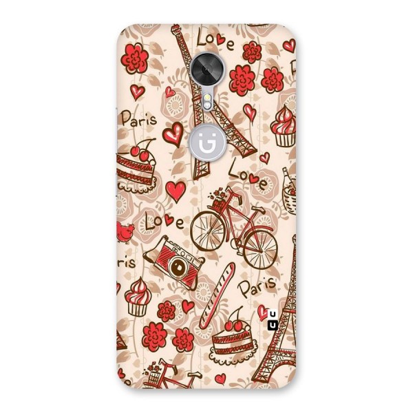 Red Peach City Back Case for Gionee A1