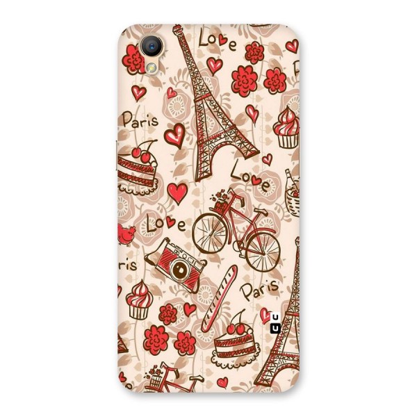 Red Peach City Back Case for Oppo A37