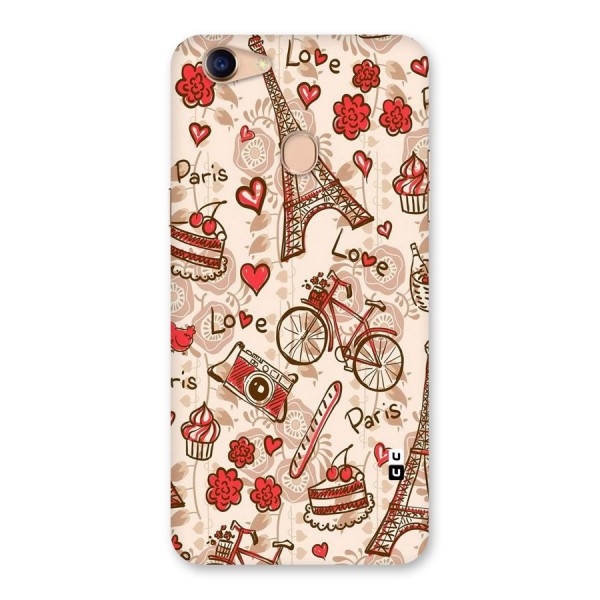 Red Peach City Back Case for Oppo F5