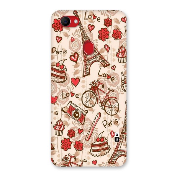 Red Peach City Back Case for Oppo F7