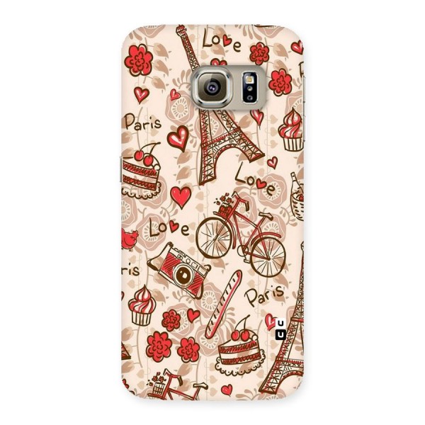 Red Peach City Back Case for Samsung Galaxy S6 Edge