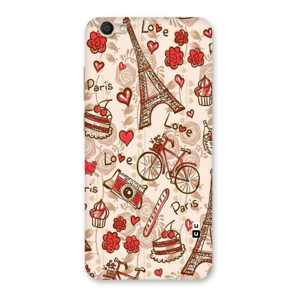 Red Peach City Back Case for Vivo Y67