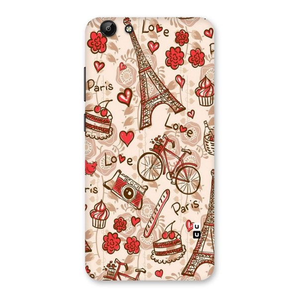 Red Peach City Back Case for Vivo Y69