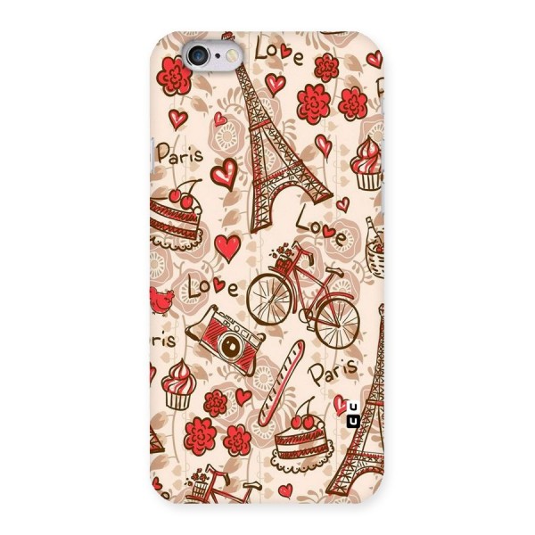Red Peach City Back Case for iPhone 6 6S