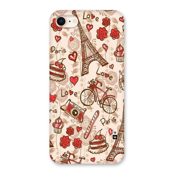 Red Peach City Back Case for iPhone 8