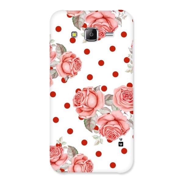 Red Peach Shade Flowers Back Case for Samsung Galaxy J2 Prime