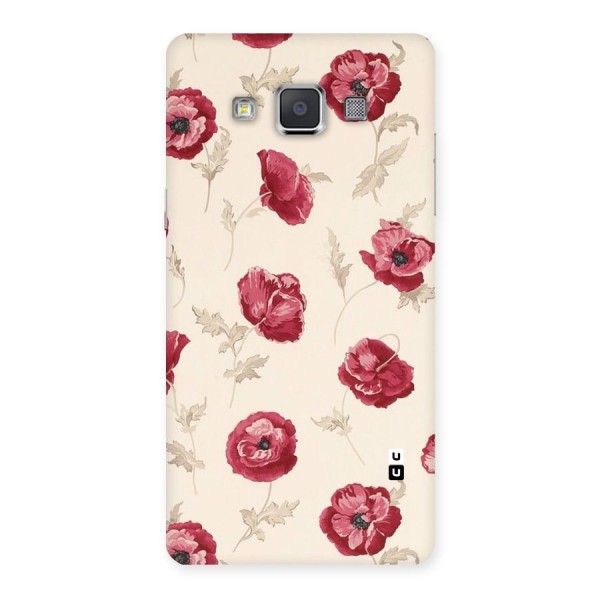 Red Rose Floral Art Back Case for Galaxy Grand 3